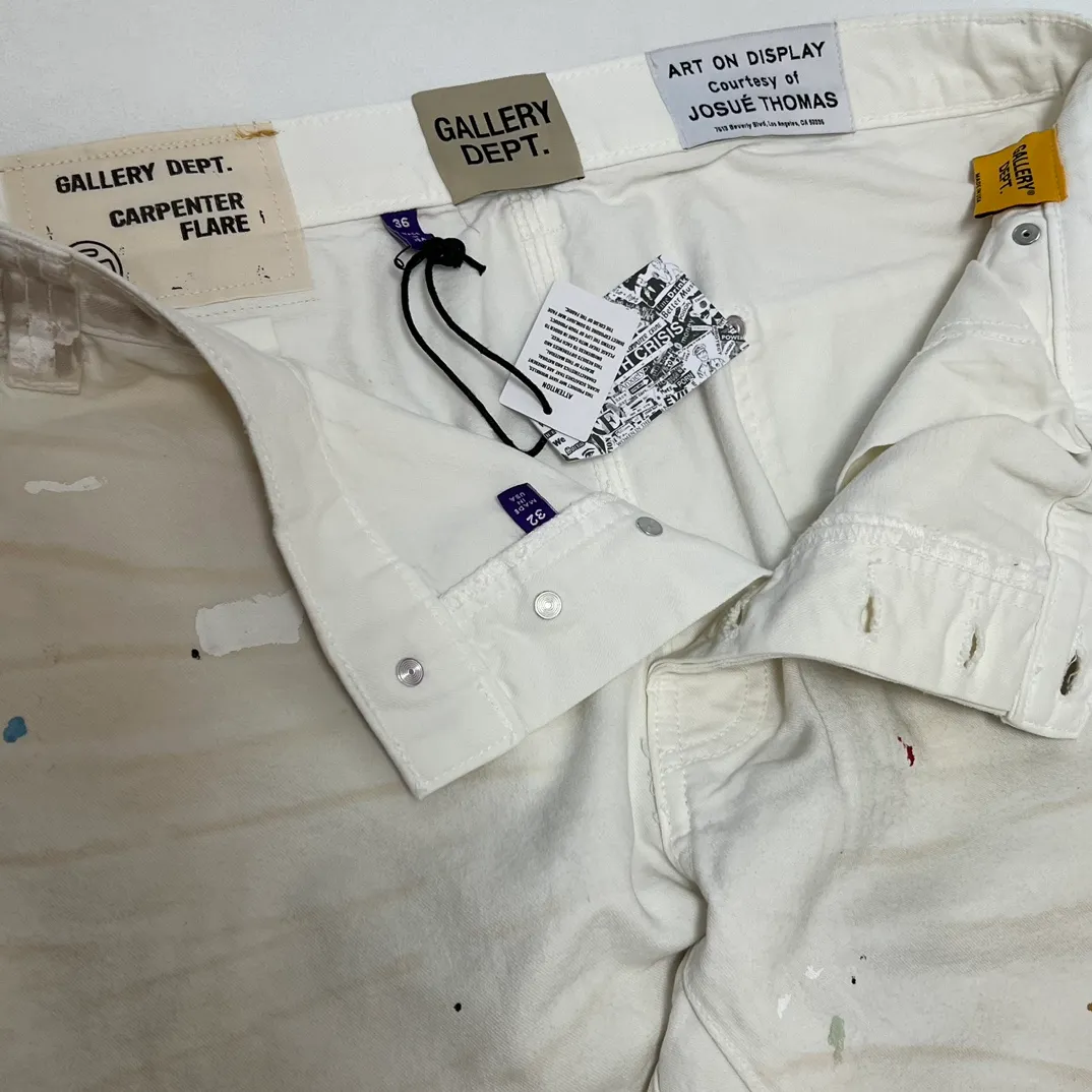 Mold opening and customization of auxiliary materials! Correct version! GALLERY DEPT. PAINTED CARPENTER FLARE graffiti logging pants 30/32/34/36 size